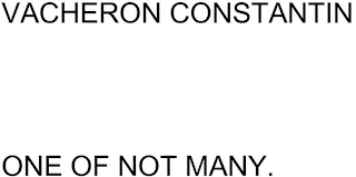 VACHERON CONSTANTIN ONE OF NOT MANY. logo