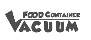 VACUUM FOOD CONTAINER logo