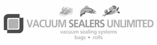 VACUUM SEALERS UNLIMITED VACUUM SEALINGSYSTEMS BAGS ROLLS logo