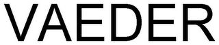 VAEDER logo