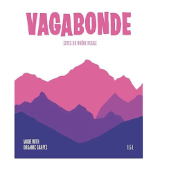 VAGABONDE COTES DU RHÔNE ROUGE MADE WITH ORGANIC GRAPES 1.5 L