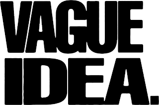 VAGUE IDEA. logo