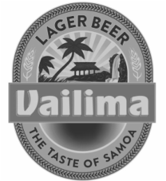 VAILIMA LAGER BEER THE TASTE OF SAMOA logo