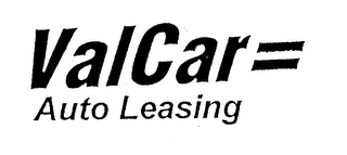 VALCAR = AUTO LEASING logo