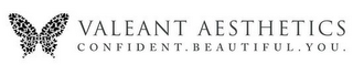 VALEANT AESTHETICS CONFIDENT. BEAUTIFUL. YOU. logo