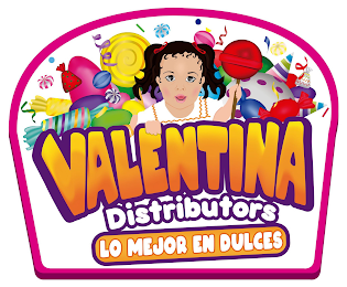 VALENTINA DISTRIBUTORS LO MEJOR EN DULCES logo