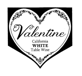 VALENTINE CALIFORNIA WHITE TABLE WINE logo
