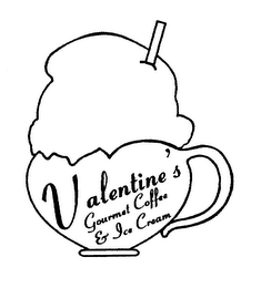 VALENTINE'S GOURMET COFFEE & ICE CREAM logo