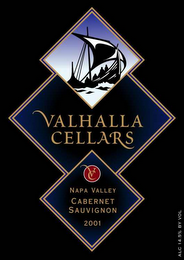 VALHALLA CELLARS VC NAPA VALLEY CABERNET SAUVIGNON 2001 logo