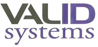 VALID SYSTEMS logo