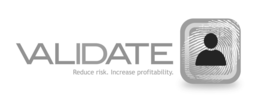 VALIDATE REDUCE RISK. INCREASE PROFITABILITY. logo