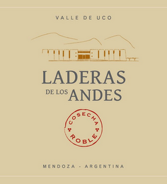 VALLE DE UCO LADERAS DE LOS ANDES COSECHA ROBLE MENDOZA ARGENTINA logo