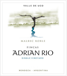 VALLE DE UCO MALBEC ROBLE FINCAS ADRIANRIO SINGLE VINEYARD MENDOZA ARGENTINA logo