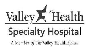 VALLEY HEALTH SPECIALTY HOSPITAL A MEMBER OF THE VALLEY HEALTH SYSTEM logo