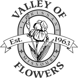 VALLEY OF FLOWERS FLORISSANT MISSOURI EST. 1963 logo