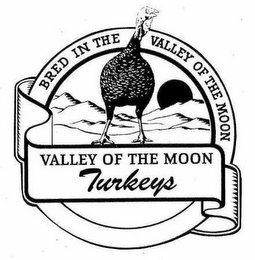 VALLEY OF THE MOON TURKEYS BRED IN THE VALLEY OF THE MOON logo
