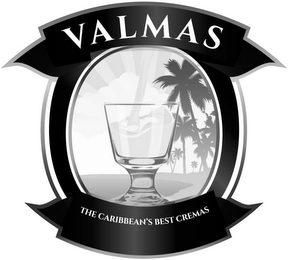 VALMAS THE CARIBBEAN'S BEST CREMAS logo