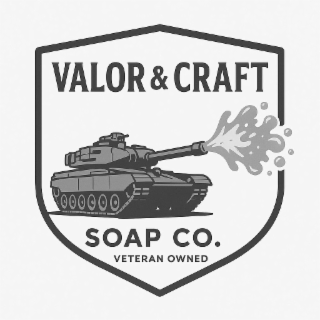 VALOR & CRAFT SOAP CO. VETERAN OWNED logo