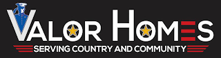 VALOR HOMES SERVING COUNTRY AND COMMUNITY logo
