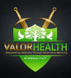 VALORHEALTH EMPOWERING VETERANS THROUGH ALTERNATIVE MEDICINE BY SPIRITUAL 7 R C TM logo