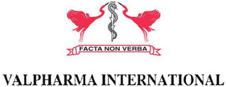 VALPHARMA INTERNATIONAL FACTA NON VERBA logo