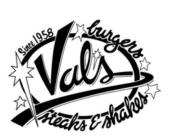 VAL'S BURGERS STEAKS & SHAKES SINCE 1958 logo