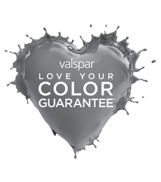 VALSPAR LOVE YOUR COLOR GUARANTEE logo