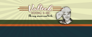 VALTECH HEATING & AIR LLC "THE WAY SERVICE USED TO BE." logo