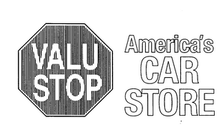 VALU STOP AMERICA'S CAR STORE logo