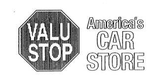 VALU STOP AMERICA'S CAR STORE logo
