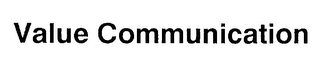 VALUE COMMUNICATION logo