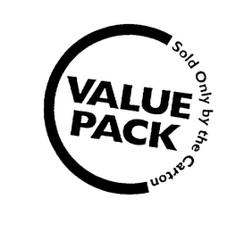 VALUE PACK SOLD ONLY BY THE CARTON logo