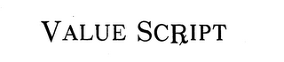 VALUE SCRIPT logo