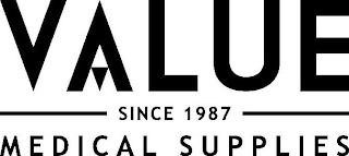 VALUE SINCE 1987 MEDICAL SUPPLIES logo