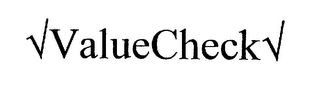 VALUECHECK logo