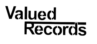 VALUED RECORDS logo