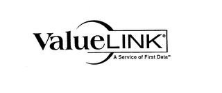 VALUELINK A SERVICE OF FIRST DATA logo