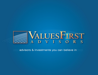 VALUES FIRST ADVISORS ADVISORS & INVESTMENTS YOU CAN BELIEVE IN logo