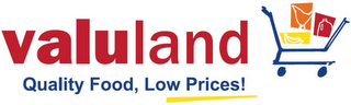 VALULAND QUALITY FOOD, LOW PRICES! logo