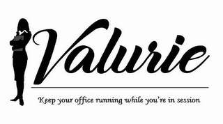 VALURIE PRACTICE MANAGEMENT VIRTUAL ADMINISTRATIVE ASSISTANCE FOR MENTAL HEALTH PROFESSIONALS KEEP YOUR OFFICE RUNNING WHILE YOU'RE IN SESSION logo