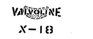 VALVOLINE X-18 logo