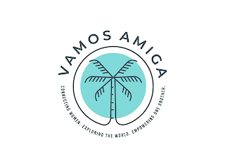 VAMOS AMIGA CONNECTING WOMEN. EXPLORING THE WORLD. EMPOWERING ONE ANOTHER. logo