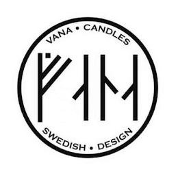 VANA · CANDLES SWEDISH · DESIGN logo
