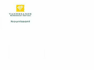 VANDESANDE BIO-BOTANICAL HAIR CARE NOURRISSANT logo