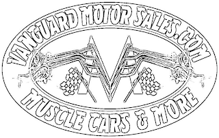 VANGUARD MOTOR SALES.COM VM MUSCLE CARS & MORE logo