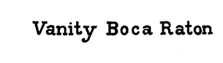 VANITY BOCA RATON logo