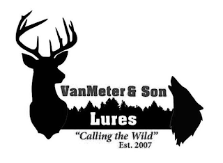 VANMETER & SON LURES "CALLING THE WILD" EST. 2007 logo