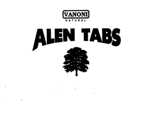 VANONI NATURAL ALEN TABS logo