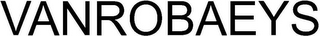 VANROBAEYS logo