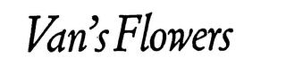 VAN'S FLOWERS logo